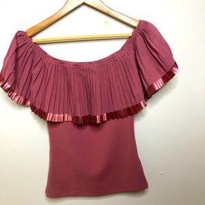 Pink Off Shoulder Top